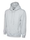UC502 Classic Hooded Sweatshirt Heather Grey colour image